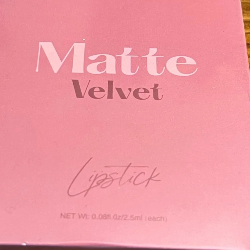 Langmanni Matte Velvet Lipstick Set Women Pink Nude Liquid Lip Kit New
